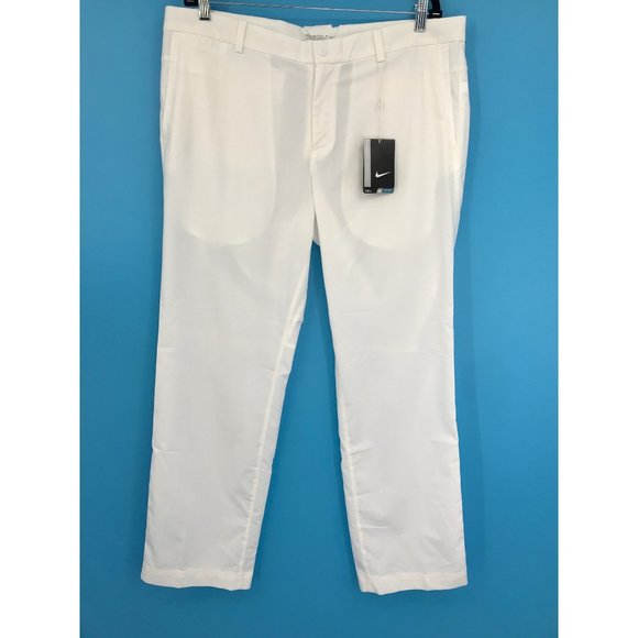 Nike Other - Nike Mens Dri-Fit Vapor Slim-Fit Tour Performance Golf Pant White Size 38 X 30
